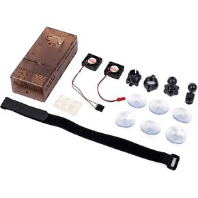 Summitlink V3 Case Dual Fans for ADS-B Kit Fits AHRS Module and GPYes (Black) in Saudi Arabia