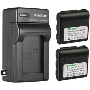 Kastar AC Wall Battery Charger Compatible with Sharp VL-SE10H, VL-SE10U, VL-SE15, VL-SE20, VL-SE20H, VL-SE20U, VL-SE50U, VL-SW50, VL-SW50E, VL-SW50U, VL-SW980, WD-250U, WD-450U, WD-650U in Kuwait