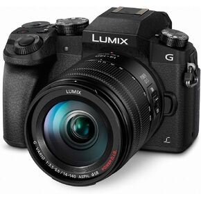 Panasonic LUMIX G7 4K Digital Camera, with LUMIX G VARIO 14-42mm Mega O.I.S. Lens, 16 Megapixel Mirrorless Camera, 3-Inch LCD, DMC-G7KK (Black)