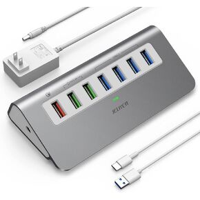 USB 3.0 Hub, 4 Ports USB Hub 5Gbps Multi USB Port Expander USB Extender Aluminum USB Splitter with 3.3ft Cable,USB Multiport Adapter for Laptop,PC,Desktop,Mouse,Keyboard,PC USB A Device