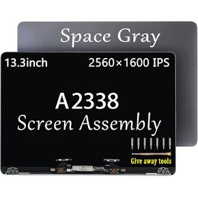 A2338 M1 Screen Replacement for MacBook Pro Retina A2338 M1 M2 | EMC 3578 MYD83 MYD92 MYDA2 MYDC2 MYD83LL/A MYD92LL/A MYDA2LL/A MYDC2LL/A Full LED LCD Screen Display Assembly Grey in Saudi Arabia