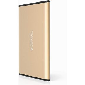 محرك الأقراص الصلبة الخارجي Maxone 500GB Ultra Slim Portable HDD USB 3.0 لأجهزة الكمبيوتر الشخصية وأجهزة Mac والكمبيوتر المحمول وPS4 وXbox one - رمادي فحمي in Kuwait