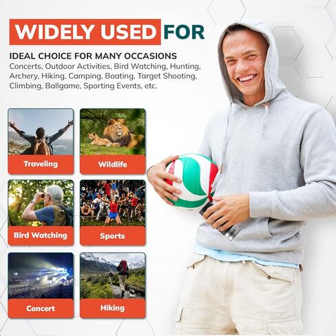 روكسانت تلسكوب أحادي العدسة - تلسكوب جيب خفيف للغاية عالي الدقة - يتضمن منظار أحادي مدمج وحزام للرقبة وقطعة قماش للتنظيف، منظار أحادي العدسة للبالغين، تلسكوب محمول باليد عالي الطاقة in Kuwait