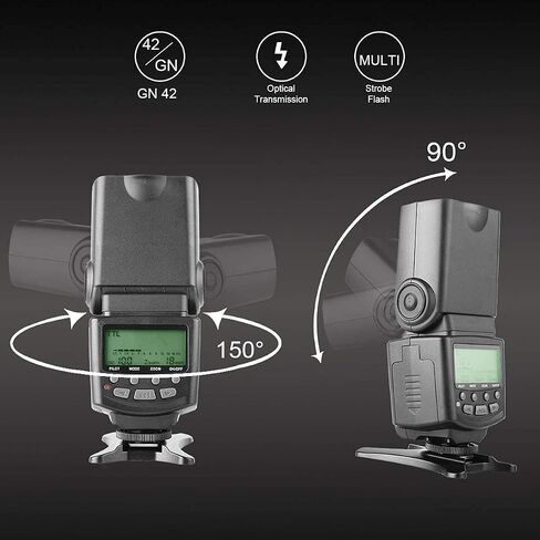 Meike MK430 TTL Flash Speedlite Compatible with Nikon D7100 D5300 D5200 D3500 D3100 D600 D800 D3200 D90 D80 D300 D7500 D780,etc in Saudi Arabia