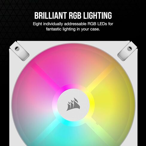 CORSAIR iCUE AR120 RGB Digital 120mm ARGB-Compatible Single Fan - White in Saudi Arabia