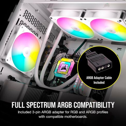 CORSAIR iCUE AR120 RGB Digital 120mm ARGB-Compatible Single Fan - White in Saudi Arabia
