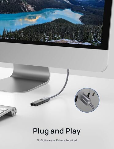 JSAUX 2Pack 10FT+10FT USB 3.0 كابل تمديد، نوع A ذكر إلى أنثى USB موسع سلك نايلون مضفر متوافق مع كاميرا الويب، الكاميرا، الهاتف، محور USB، الماوس، لوحة المفاتيح، الطابعة، القرص الصلب، Xbox-Grey in Kuwait