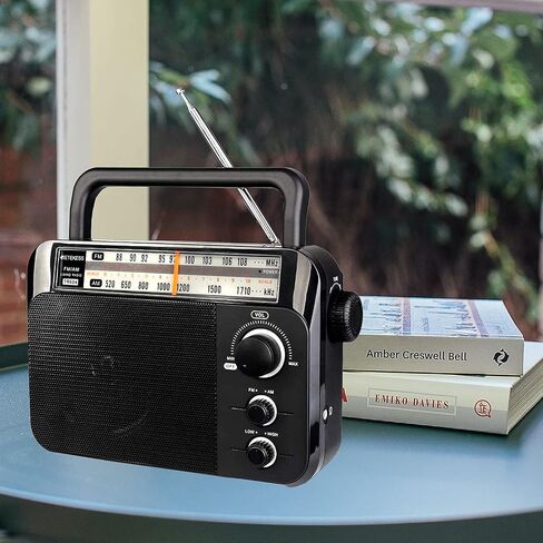 Retekess TR604 AM FM Radio, Portable Radio Plug in Wall | for Home,Picnic,Senior, D Battery Operated,Large Dial,High/Low Tone Mode,Big Speaker,Earphone Jack in Kuwait