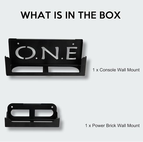 حامل يثبت على الحائط لجهاز Xbox One، حامل معدني يثبت على الحائط لجهاز Xbox One الاصلي + حامل باور بريك، موفر للمساحة للتعليق على الحائط Xbox One in Kuwait