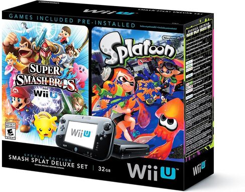 Wii U Super Smash Bros and Splatoon Bundle - Special Edition Deluxe Set in Kuwait
