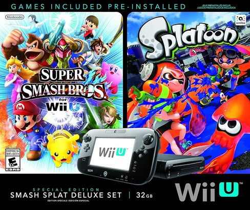 Wii U Super Smash Bros and Splatoon Bundle - Special Edition Deluxe Set in Kuwait