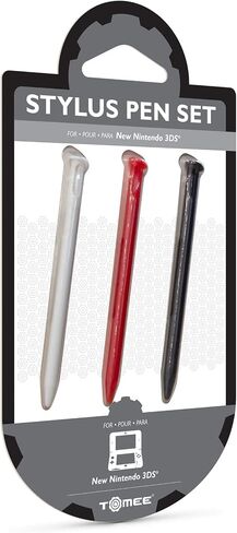 Tomee Stylus Pen Set for Nintendo 3DS - 3-Pack | Replacement Styluses (Black, White, Red) in Kuwait