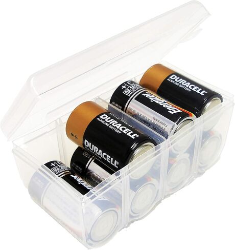 Dial Industries Battery Organizer Case 12 AAA, 12 AA, 6 C, 4 D with Tester in Saudi Arabia