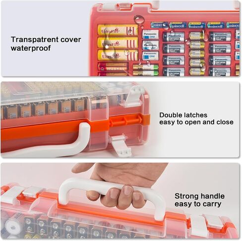 Xuerdon Battery Storage Organizer Case for 269 Batteries with Tester in Saudi Arabia