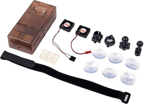 Summitlink V3 Case Dual Fans for ADS-B Kit Fits AHRS Module and GPYes (Black) in Saudi Arabia