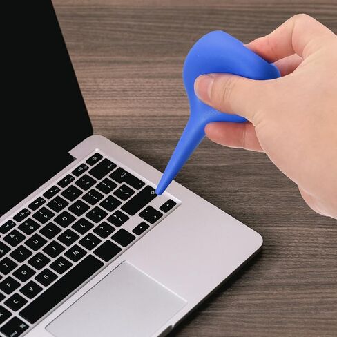 منفاخ هواء كروي للغبار من ام ميتركسيتي، عبوة من قطعتين - مطاط تنظيف المعدات يزيل الغبار ونقل السوائل، يوضع على الكمبيوتر / عدسة الكاميرا / النباتات (90 مل، ازرق) in Kuwait