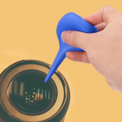 منفاخ هواء كروي للغبار من ام ميتركسيتي، عبوة من قطعتين - مطاط تنظيف المعدات يزيل الغبار ونقل السوائل، يوضع على الكمبيوتر / عدسة الكاميرا / النباتات (90 مل، ازرق) in Kuwait