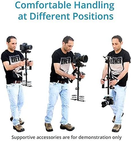 نظام دعم مثبت الفيديو المحمول خفيف الوزن من FLYCAM Yoko لوزن إعداد الكاميرات يصل إلى 8 كجم/18 رطل | للكاميرا الثابتة المحمولة DV DSLR (FLCM-Yoko) in Saudi Arabia