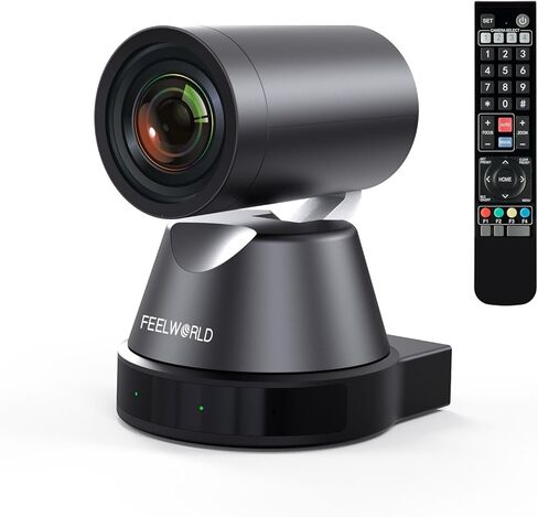 كاميرا FEELWORLD 4K12X 4K PTZ USB HDMI POE 12X تكبير بصري للإمالة، AI Auto Tracking Focus IP للتحكم عن بعد لتدريس مؤتمر فيديو الكنيسة المباشر in Saudi Arabia