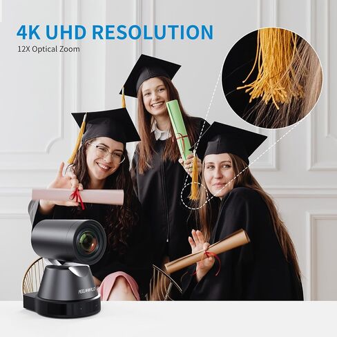 كاميرا FEELWORLD 4K12X 4K PTZ USB HDMI POE 12X تكبير بصري للإمالة، AI Auto Tracking Focus IP للتحكم عن بعد لتدريس مؤتمر فيديو الكنيسة المباشر in Saudi Arabia