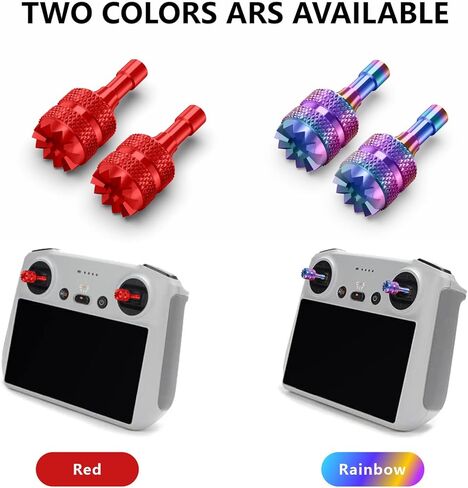 عصي التحكم Betschkim لوحدة التحكم DJI RC & RC 2، Mini 3 Pro/Mini 3/Air 3، عصي التحكم الاحتياطية المصنوعة من الألومنيوم لملحقات DJI Air 3/Mini 3/Mini 3 Pro/Mavic 3 Pro RC/RC 2 in Kuwait