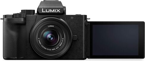 Panasonic LUMIX G100 4k Mirrorless Camera for Photo and Video, Built-in Microphone with Tracking, Micro Four Thirds Interchangeable Lens System, 12-32mm Lens, 5-Axis Hybrid I.S., DC-G100KK (Black) in Saudi Arabia