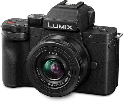 Panasonic LUMIX G100 4k Mirrorless Camera for Photo and Video, Built-in Microphone with Tracking, Micro Four Thirds Interchangeable Lens System, 12-32mm Lens, 5-Axis Hybrid I.S., DC-G100KK (Black) in Saudi Arabia