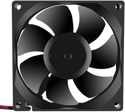 2Pcs 12V 3.14in 0.98in 80mm x 80mm x 25mm DC Fan 8025 Brushless Cooling for PC Computer Case CPU Coolers Radiators 2pin in Saudi Arabia