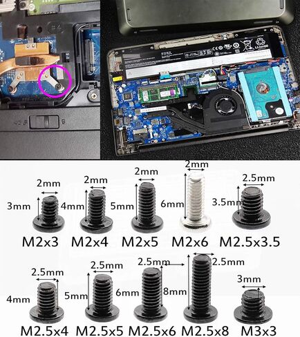 500pcs Laptop Notebook Computer Screw Kit Set for IBM HP Dell Lenovo Samsung Sony Toshiba Gateway Acer in Saudi Arabia