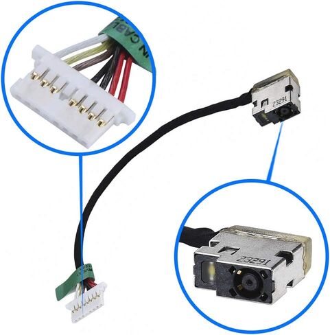 MMOBIEL DC Power Jack Dock Connector Flex Cable Replacement متوافق مع سلسلة HP Pavilion 799749-S17 799749-Y17 in Saudi Arabia