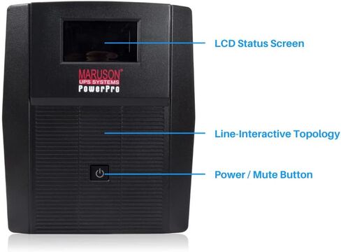 MARUSON 2000VA Line-Interactive UPS Battery Backup & Surge Protection, TUV in Kuwait