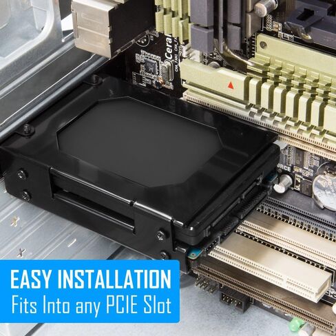 Kingwin PCI SSD Mounting Kit - 2 x 2.5 Inch SSD to PCI Internal Hard Drive Converter, Easy Installation in Kuwait
