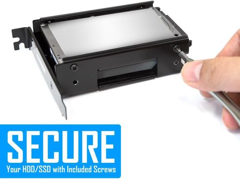 Kingwin PCI SSD Mounting Kit - 2 x 2.5 Inch SSD to PCI Internal Hard Drive Converter, Easy Installation in Kuwait