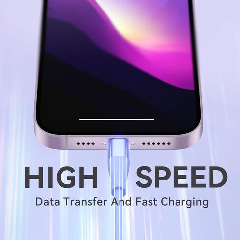 شاحن ايفون من سواجوود [معتمد من ابل] كيبل لايتنينج بطول 10 قدم للشحن السريع متوافق مع ايفون 13 12 11 برو ماكس اكس ار اكس اس اكس 8 7 6 بلس اس اي والمزيد - ملون in Kuwait