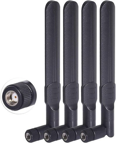 Bingfu Dual Band WiFi 2.4GHz 5GHz 5.8GHz 8dBi RP-SMA Male Antenna 20cm 8 inch RG178 U.FL IPX IPEX to RP-SMA Female Cable 4-Pack for WiFi Router Wireless Mini PCI Express PCIE Network Card Adapter in Saudi Arabia