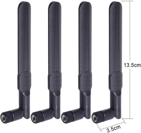 Bingfu Dual Band WiFi 2.4GHz 5GHz 5.8GHz 8dBi RP-SMA Male Antenna 20cm 8 inch RG178 U.FL IPX IPEX to RP-SMA Female Cable 4-Pack for WiFi Router Wireless Mini PCI Express PCIE Network Card Adapter in Saudi Arabia