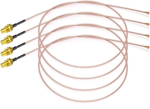 Bingfu Dual Band WiFi 2.4GHz 5GHz 5.8GHz 8dBi RP-SMA Male Antenna 20cm 8 inch RG178 U.FL IPX IPEX to RP-SMA Female Cable 4-Pack for WiFi Router Wireless Mini PCI Express PCIE Network Card Adapter in Saudi Arabia