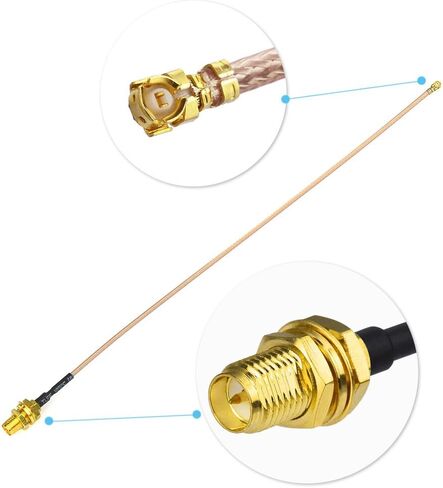 Bingfu Dual Band WiFi 2.4GHz 5GHz 5.8GHz 8dBi RP-SMA Male Antenna 20cm 8 inch RG178 U.FL IPX IPEX to RP-SMA Female Cable 4-Pack for WiFi Router Wireless Mini PCI Express PCIE Network Card Adapter in Saudi Arabia