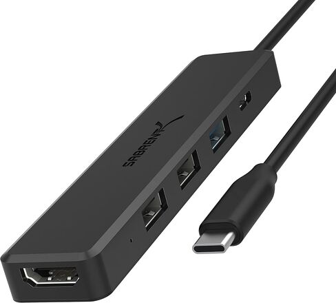 SABRENT 4 Port USB 2.0 Data Hub with Individual LED lit Power Switches [Charging NOT Supported] for Mac & PC (HB-UMLS) in Kuwait