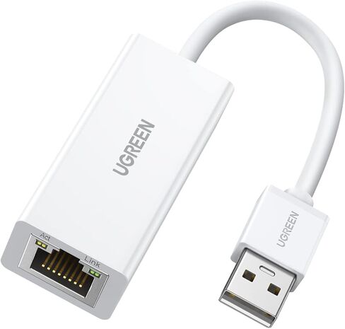 UGREEN USB to Ethemet Adapter, 10/100Mbps Network Adapter (Not for Wii) | with AX88772D Chip RJ45 Wired LAN Dongle for Laptop, Compatible with Nintendo Switch MacBook ChromeBook Windows macOS Linux in Saudi Arabia