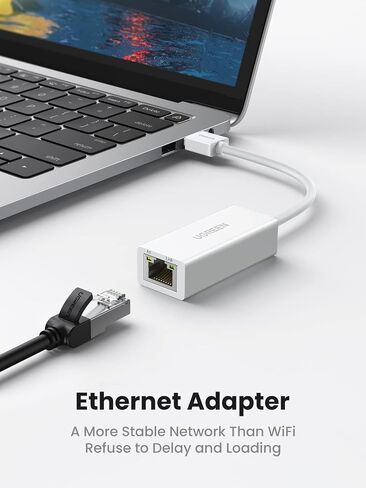 UGREEN USB to Ethemet Adapter, 10/100Mbps Network Adapter (Not for Wii) | with AX88772D Chip RJ45 Wired LAN Dongle for Laptop, Compatible with Nintendo Switch MacBook ChromeBook Windows macOS Linux in Saudi Arabia