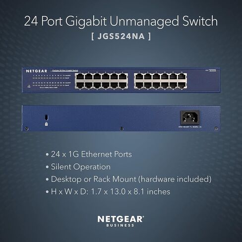NETGEAR 5-Port Gigabit Ethernet Plus Switch (GS105Ev2) - Managed, Desktop or Wall Mount, and Limited Lifetime Protection in Saudi Arabia