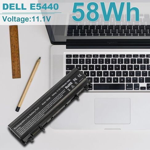 ASUNCELL Laptop Battery for Dell Latitude E5440 E5540 Battery Type VVONF VV0NF N5YH9 CXF66 F49WX 0K8HC 1N9C0 451-BBIE 11.1V 58Wh 6Cell in Saudi Arabia