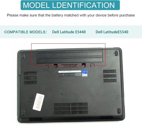 ASUNCELL Laptop Battery for Dell Latitude E5440 E5540 Battery Type VVONF VV0NF N5YH9 CXF66 F49WX 0K8HC 1N9C0 451-BBIE 11.1V 58Wh 6Cell in Saudi Arabia