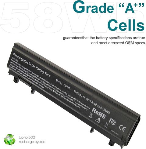 ASUNCELL Laptop Battery for Dell Latitude E5440 E5540 Battery Type VVONF VV0NF N5YH9 CXF66 F49WX 0K8HC 1N9C0 451-BBIE 11.1V 58Wh 6Cell in Saudi Arabia