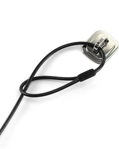 QWORK Laptop Cable Lock Anchor, 10 Pack Steel Desk Mount Anchor Accessory, Security Anchor Base Plate for Laptop Cable Locks, for Keyed or Combination Cable Locks in Kuwait