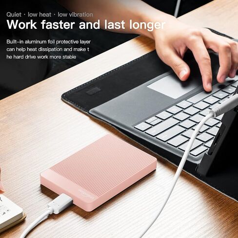 UnionSine 250GB 2.5" Ultra Slim Portable External Hard Drive HDD-USB 3.0 for PC, Mac, Laptop, PS4, Xbox one,Xbox 360-HD-006-(Black) in Saudi Arabia