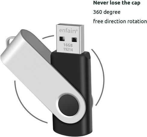 128MB Small Memory Stick Enfain USB 2.0 Flash Drives 10 Pack for Storing and Moving Small Files (All Black) in Saudi Arabia