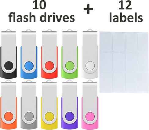 128MB Small Memory Stick Enfain USB 2.0 Flash Drives 10 Pack for Storing and Moving Small Files (All Black) in Saudi Arabia