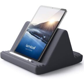 Lamicall Tablet Pillow Stand, Pillow Soft Pad for Lap - Tablet Holder Dock for Bed with 6 Viewing Angles, for iPad Pro 9.7, 10.5, 11, 12.9 Air Mini 4 3, Kindle, Galaxy Tab, E-Reader, Blackish Green